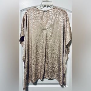 Cotton Bleu Gold Shimmer Tunic size Large